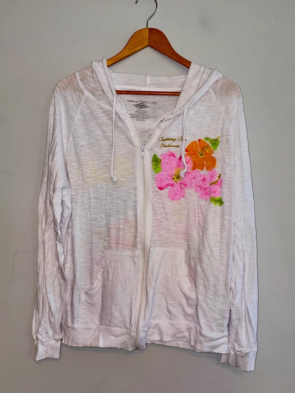Disney Cruise Line Lightweight Zip Up Sz XL - Picture 3 of 9